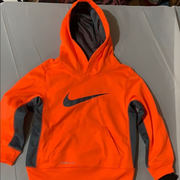 Nike Other - Nike Orange, Dark Gray Therma-Fit Hood Sweatshirt